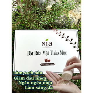 Bột rửa mặt thảo mộc Nia Organic (mua 3 giảm 10%)
