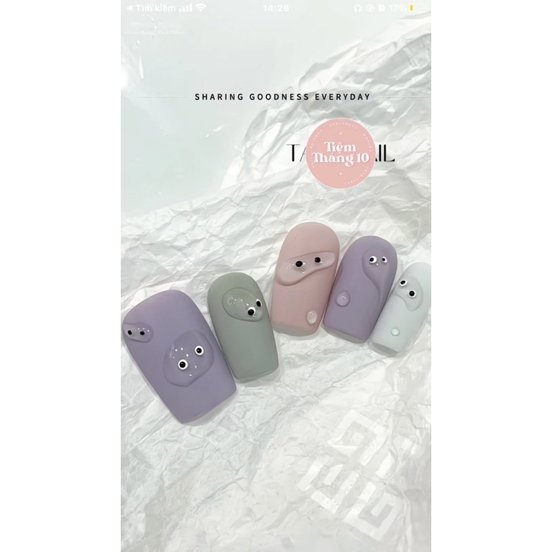 Nailbox móng up thiết kế theo số đo cute độc lạ vô tri