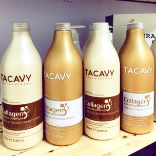 Cặp Dầu Gội Xả TACAVY 1000ml | Giảm Gãy Rụng, Phục Hồi Tóc Hư Tổn, Khô Xơ | Hàng Chính Hãng