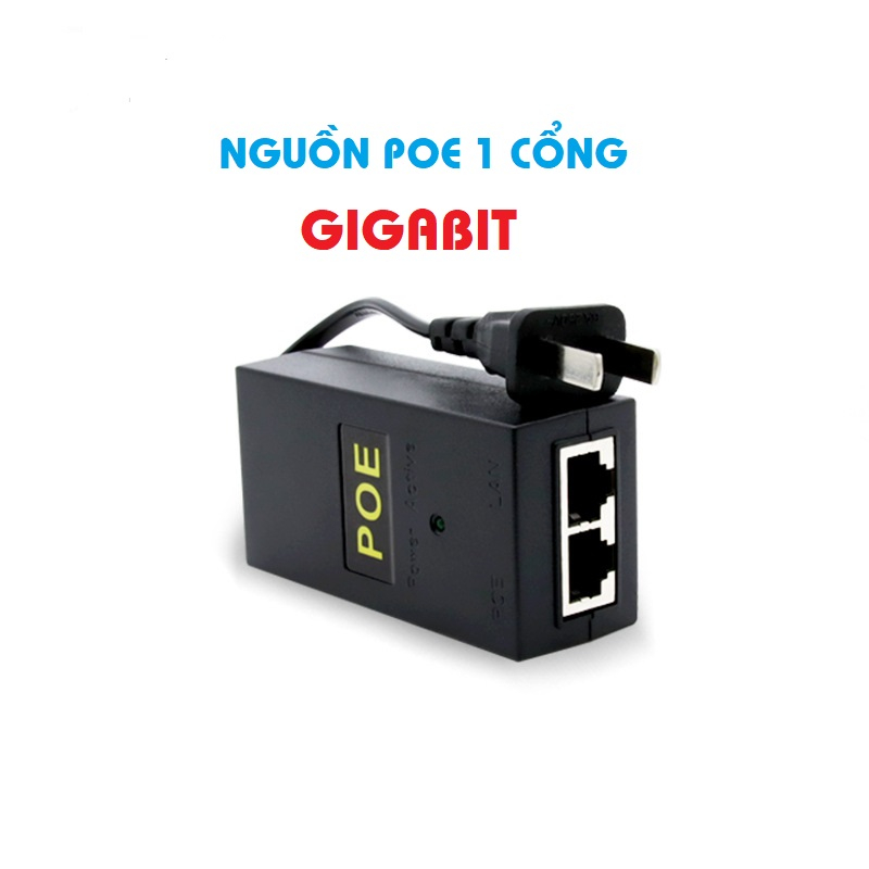 Nguồn PoE gigabit - Tốc độ 1000mbps