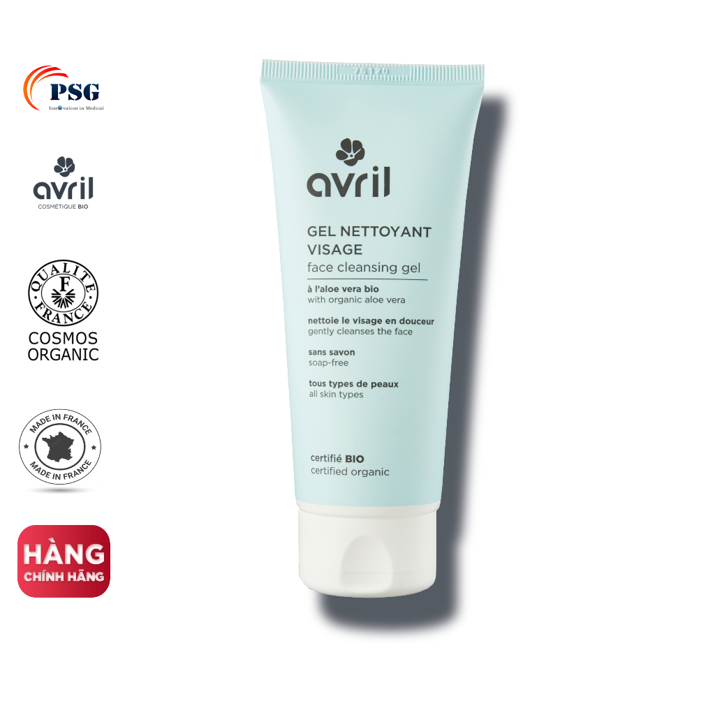 Gel rửa mặt & làm sạch sâu Avril Pháp-GEL NETTOYANT 100ml