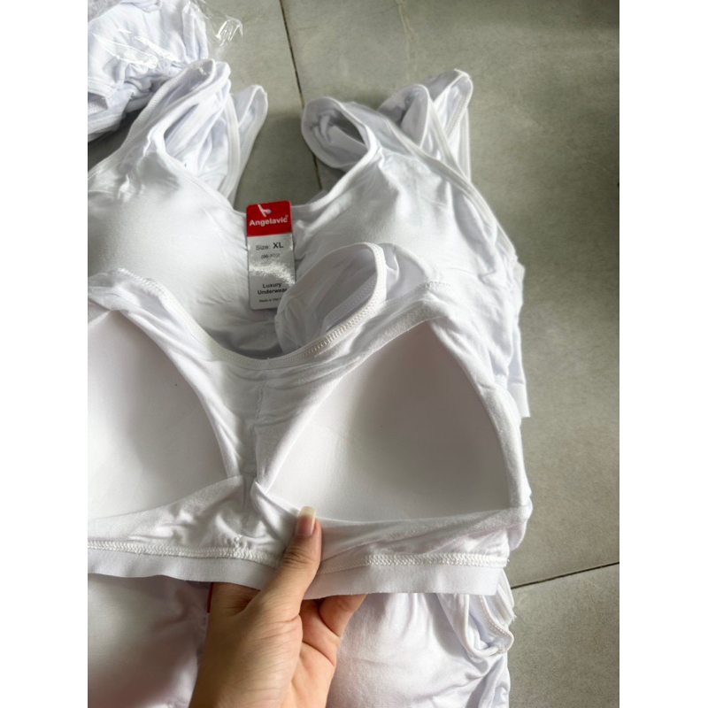 Áo Lót 3 Lỗ Cho học sinh big size 25-75kg . Áo bra mút may liền chất cotton mát và bền