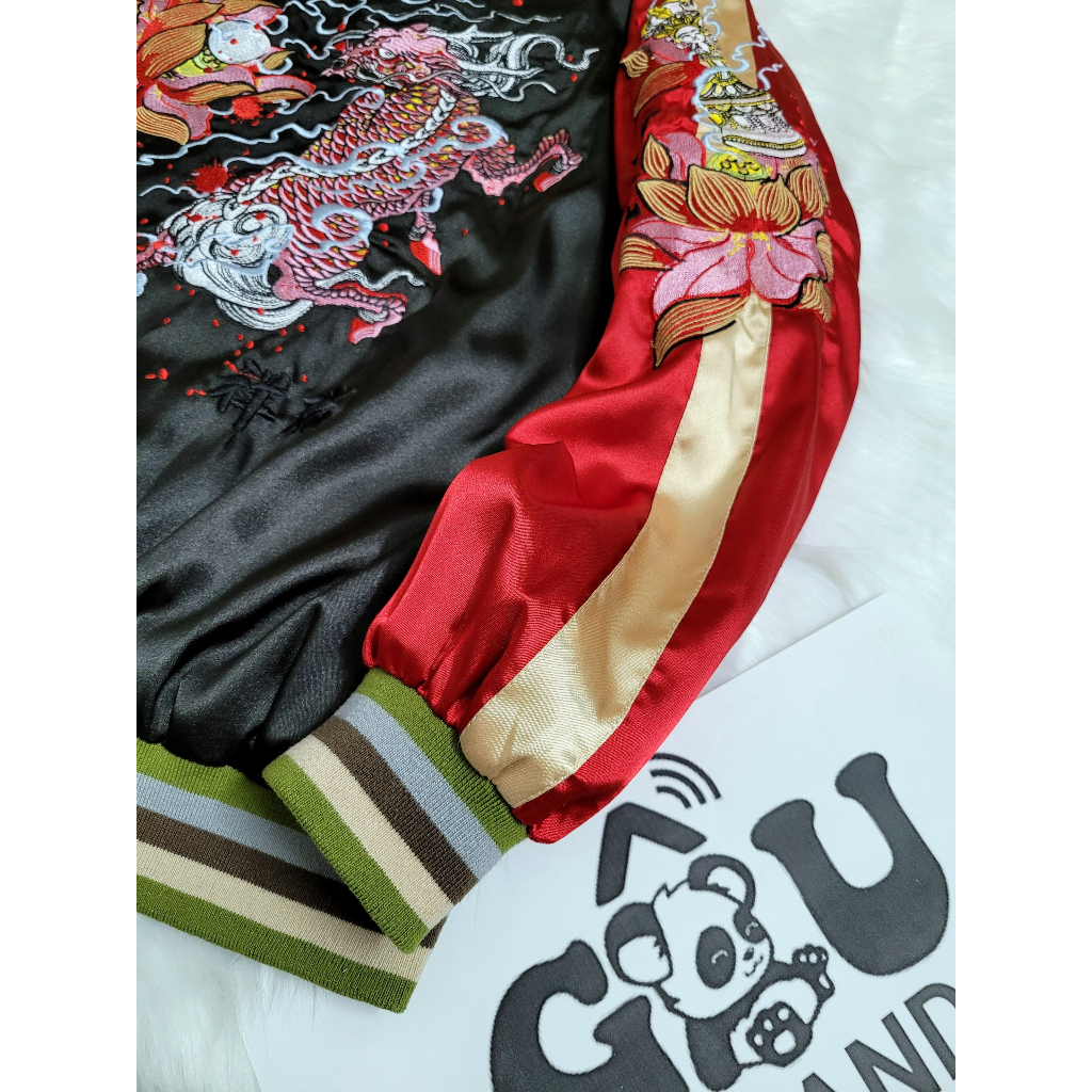 Áo khoác bomber thêu 2hand giá tốt, áo bomber 2hand