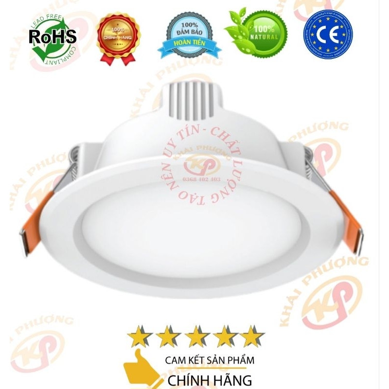 Đèn led âm trần MPE 6W, 7W, 9W hàng chính hãng, bảo hành 6 tháng