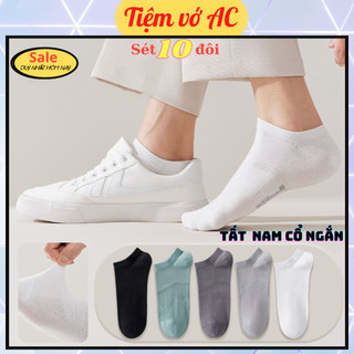 Tất nam cao cổ sét 10 đôi chất dày dặn 100% cotton t113