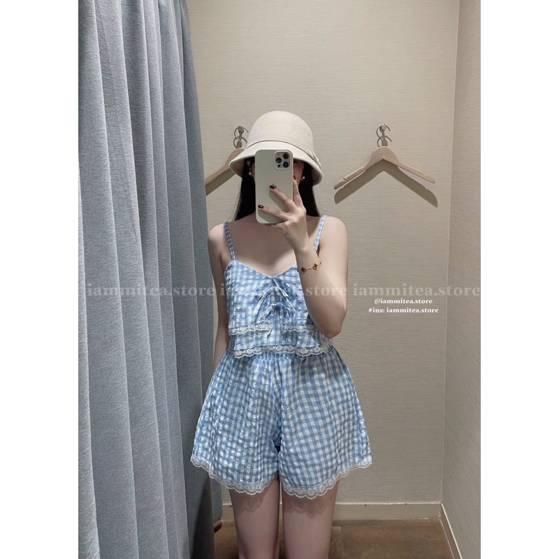 Set bộ viền ren thắt nơ nhà Iammitea💗