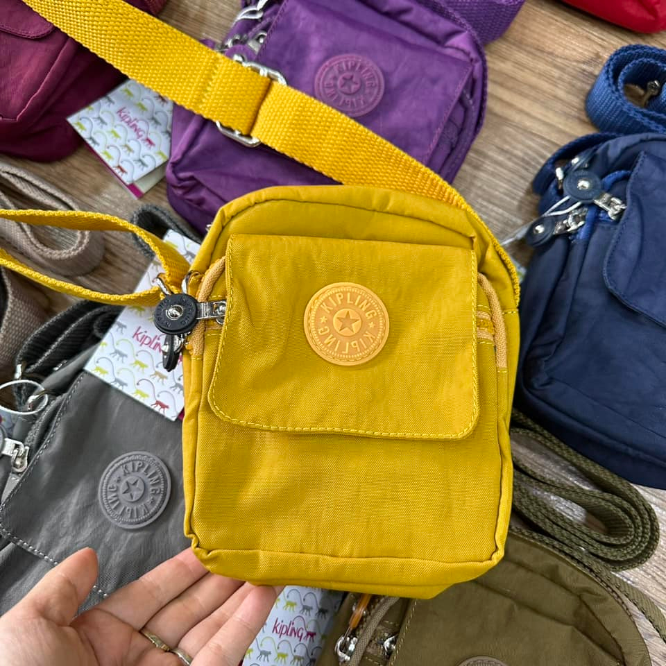 Túi chéo Kipling đơn sắc
