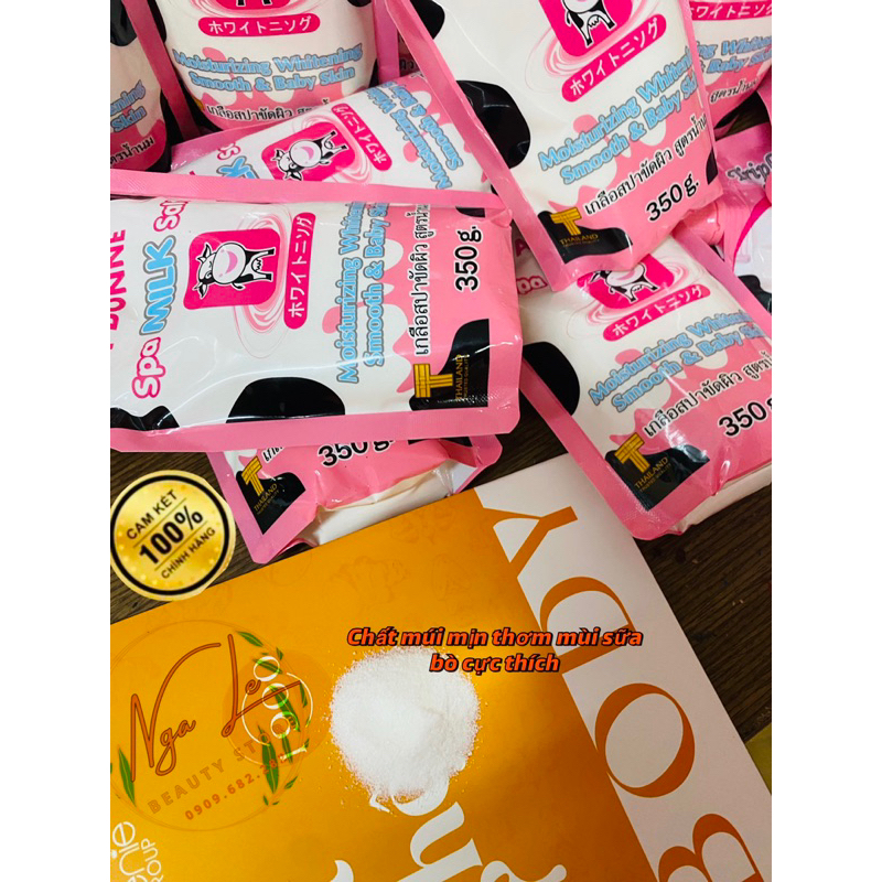 Muối Tắm Sữa Bò Tẩy Tế Bào Chết , Làm Sáng Da, Dưỡng Da Mịn Màng A Bonne Spa Salt Thái Lan 350g