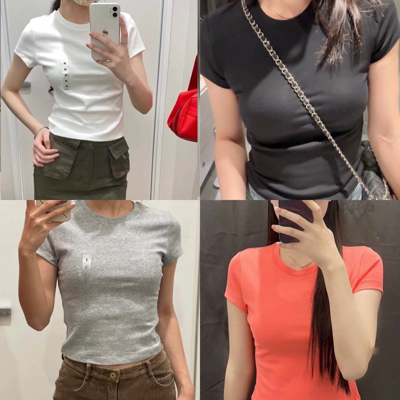 Áo thun body tay con stock UN! siêu xinh