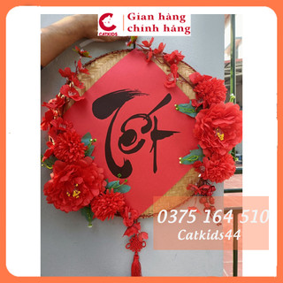 Mẹt tre trang trí chữ Tết đường kính 40cm