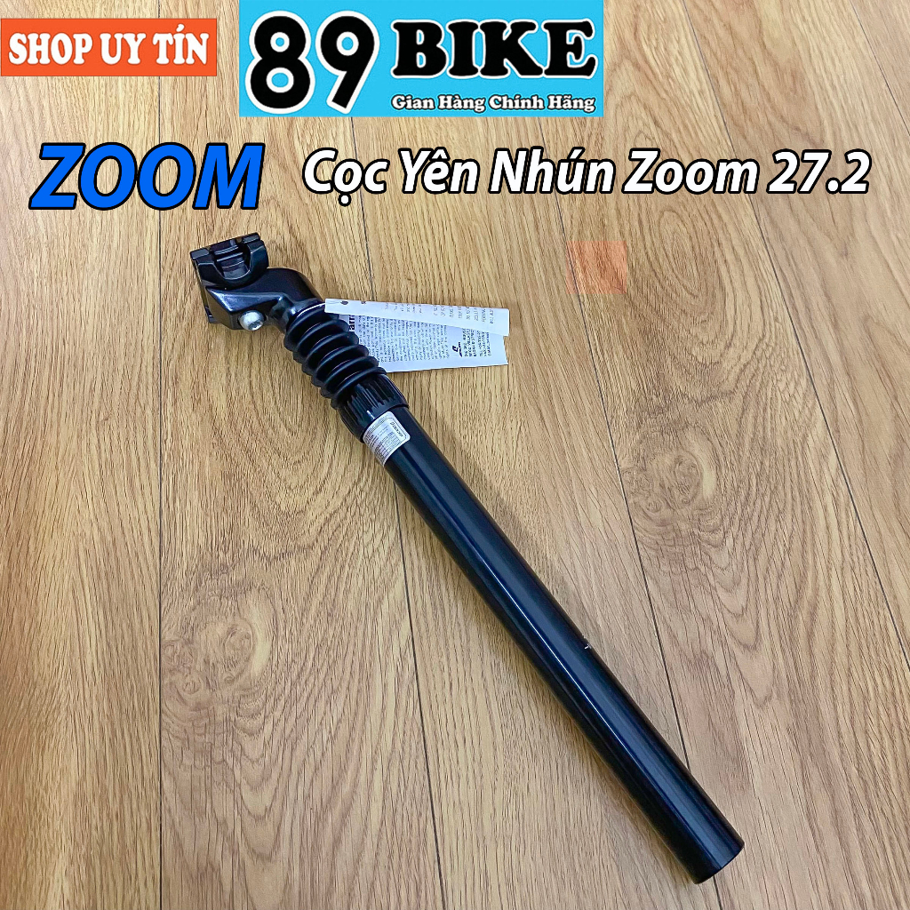 Cọc Yên Nhún Êm Ái Zoom Chính Hãng Kích Thước 27.2 Dài 35cm - Cọc Yên Xe Đạp