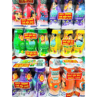 Sữa kun chai lốc 6 chai hương trái cây
