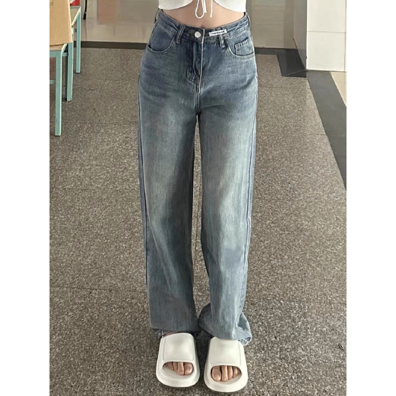 Quần jeans xanh basic form đẹp có mã giảm 40k