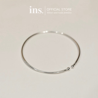  Kiềng tay bạc nữ INS thiết kể mảnh đặc ruột   Freesize  SP31  