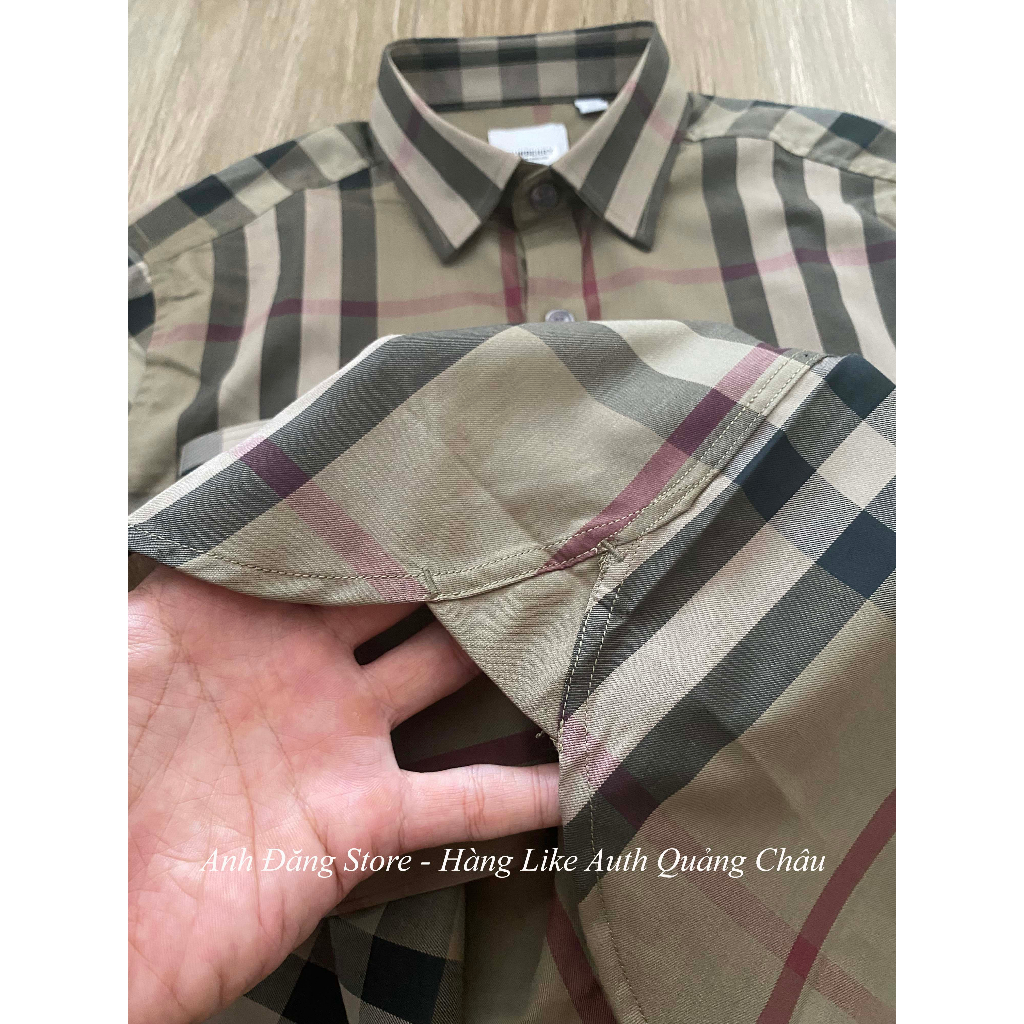 Sơ mi kẻ nam Burbery bản Like Au 1:1 cao cấp nhất