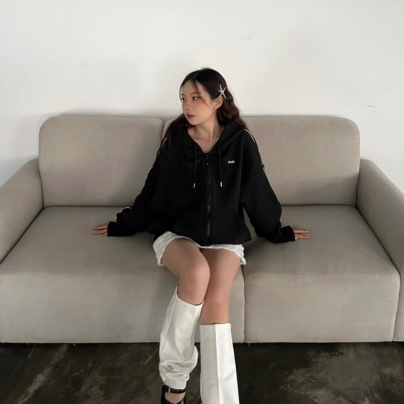 Áo khoác hoodie viền tay OHOH