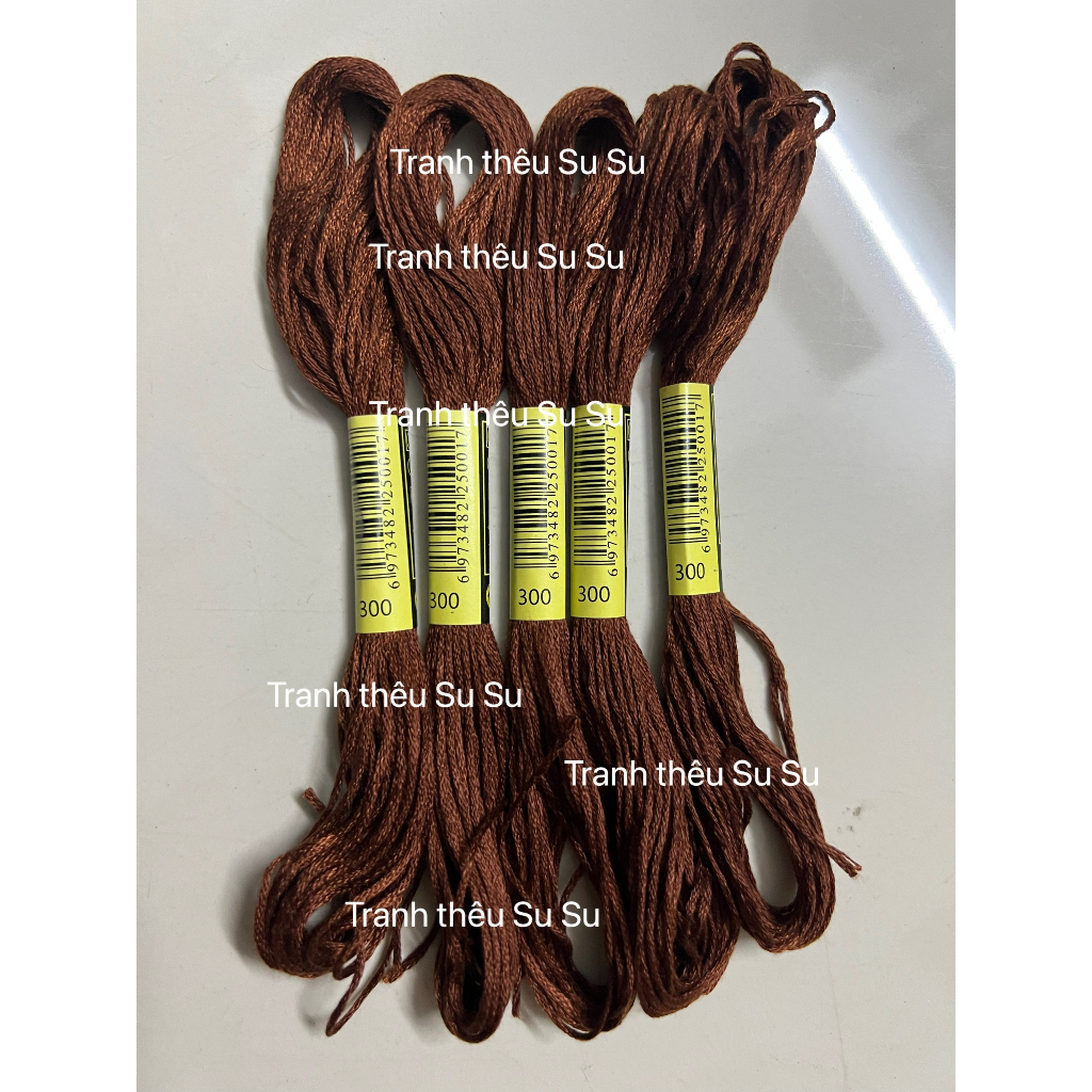 Chỉ cotton thêu tranh chữ thập mã chỉ từ 300 đến 372