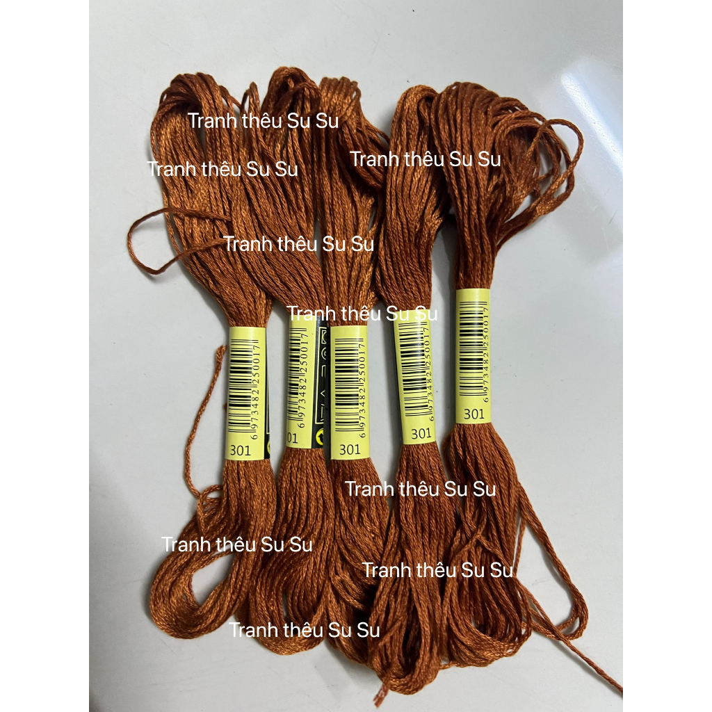 Chỉ cotton thêu tranh chữ thập mã chỉ từ 300 đến 372