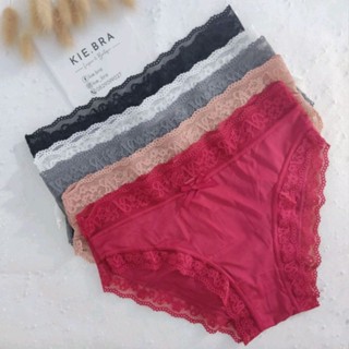 Set 05 Quần lót Victoria secret Thun lạnh phối ren viền cao cấp mềm mịn siêu hot trend