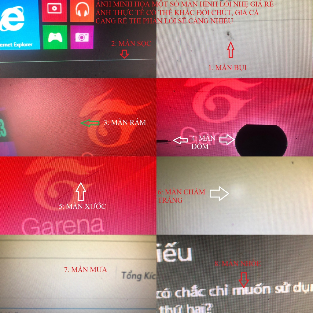 Màn hình máy tính HP COMPAQ 19 inch test OK