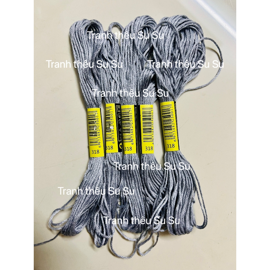 Chỉ cotton thêu tranh chữ thập mã chỉ từ 300 đến 372