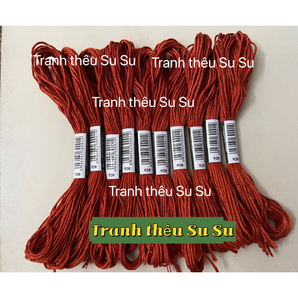 Chỉ thêu cotton, thêu tranh chữ thập, mã chỉ từ 900 đến 967