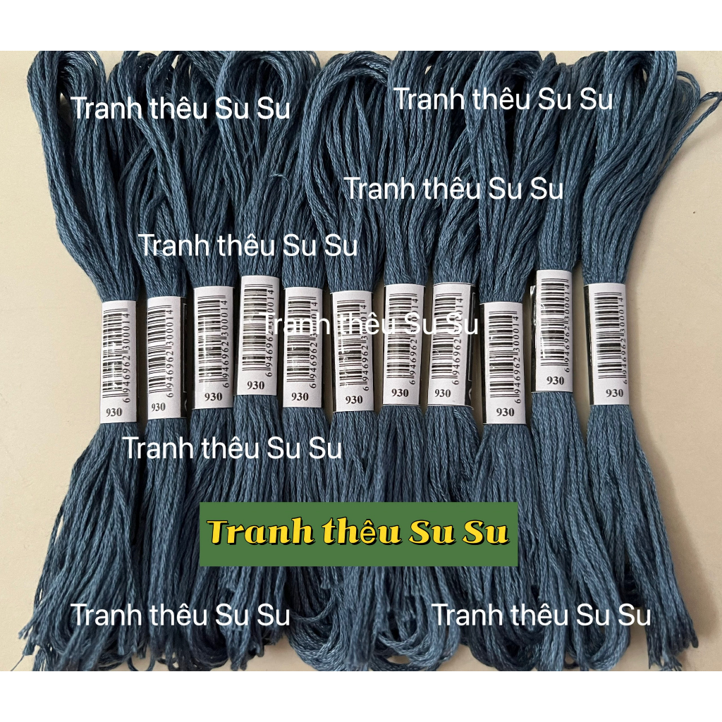 Chỉ thêu cotton, thêu tranh chữ thập, mã chỉ từ 900 đến 967