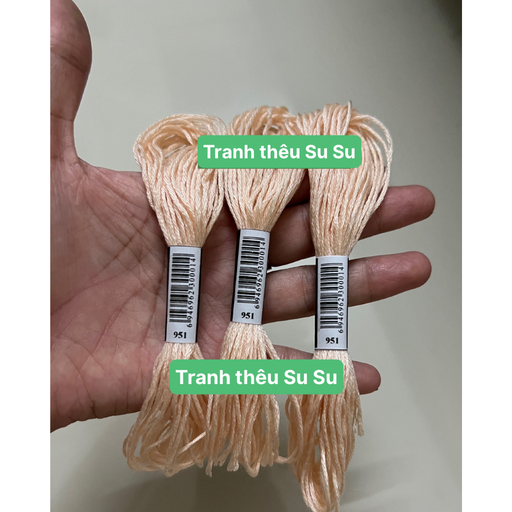 Chỉ thêu cotton, thêu tranh chữ thập, mã chỉ từ 900 đến 967