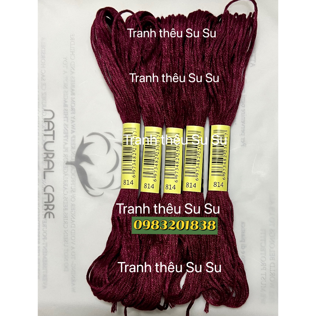 Chỉ thêu cotton mã theo bảng màu DMC mã từ 800 đến 899