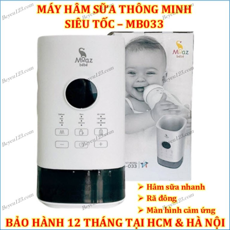 Máy hâm sữa thông minh siêu tốc có chức năng rã đông Moaz BéBé MB