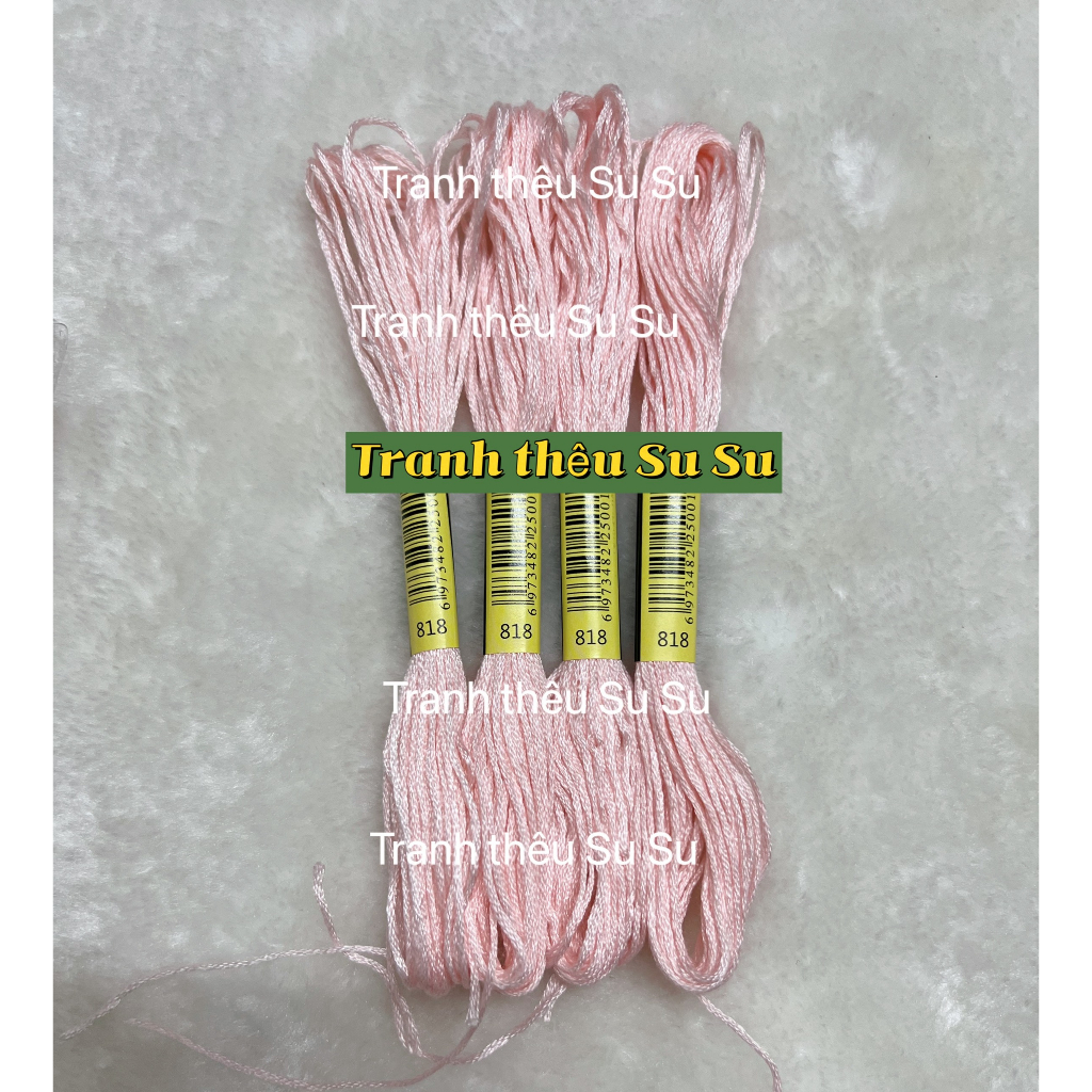 Chỉ thêu cotton mã theo bảng màu DMC mã từ 800 đến 899