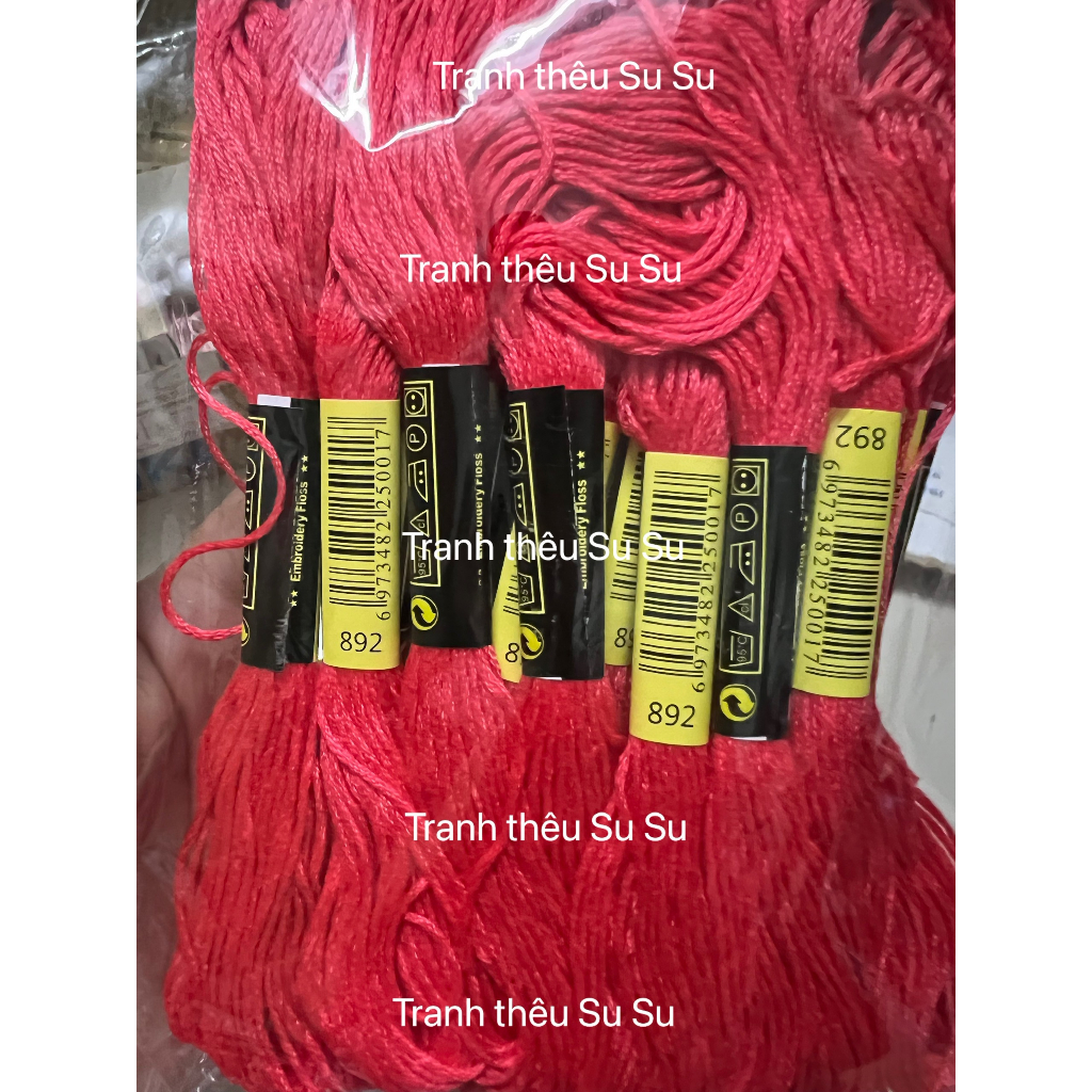 Chỉ thêu cotton mã theo bảng màu DMC mã từ 800 đến 899