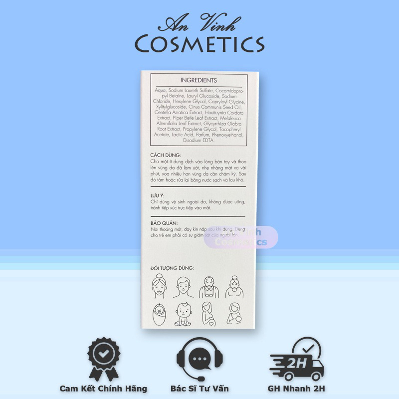 - Sữa rửa mặt & Tắm Toàn Thân Rau Má Flavoncare Centella Face & Body Wash 240ml