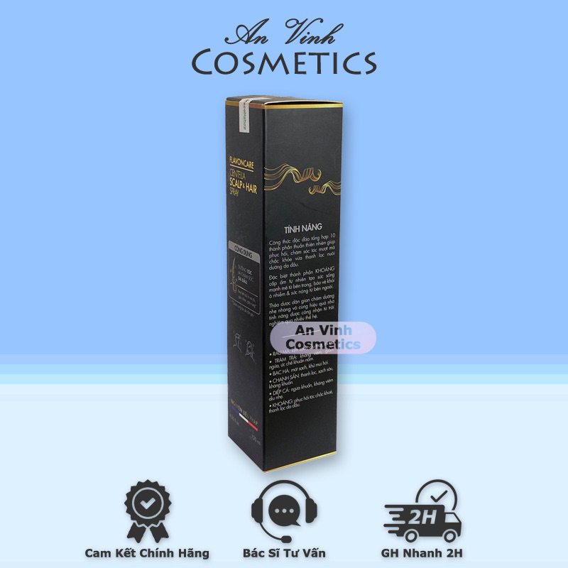Tinh Chất Rau Má Dưỡng Tóc Và Chăm Sóc Da Đầu Hằng Ngày Flavoncare Centella Scalp & Hair Spray - 120ml