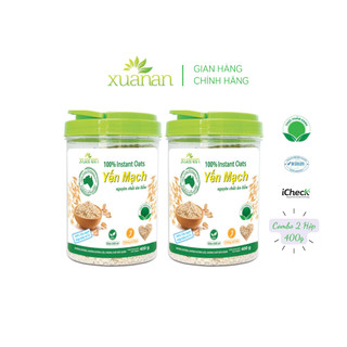 Combo 2 hộp yến mạch nguyên chất ăn liền xuân an 400g