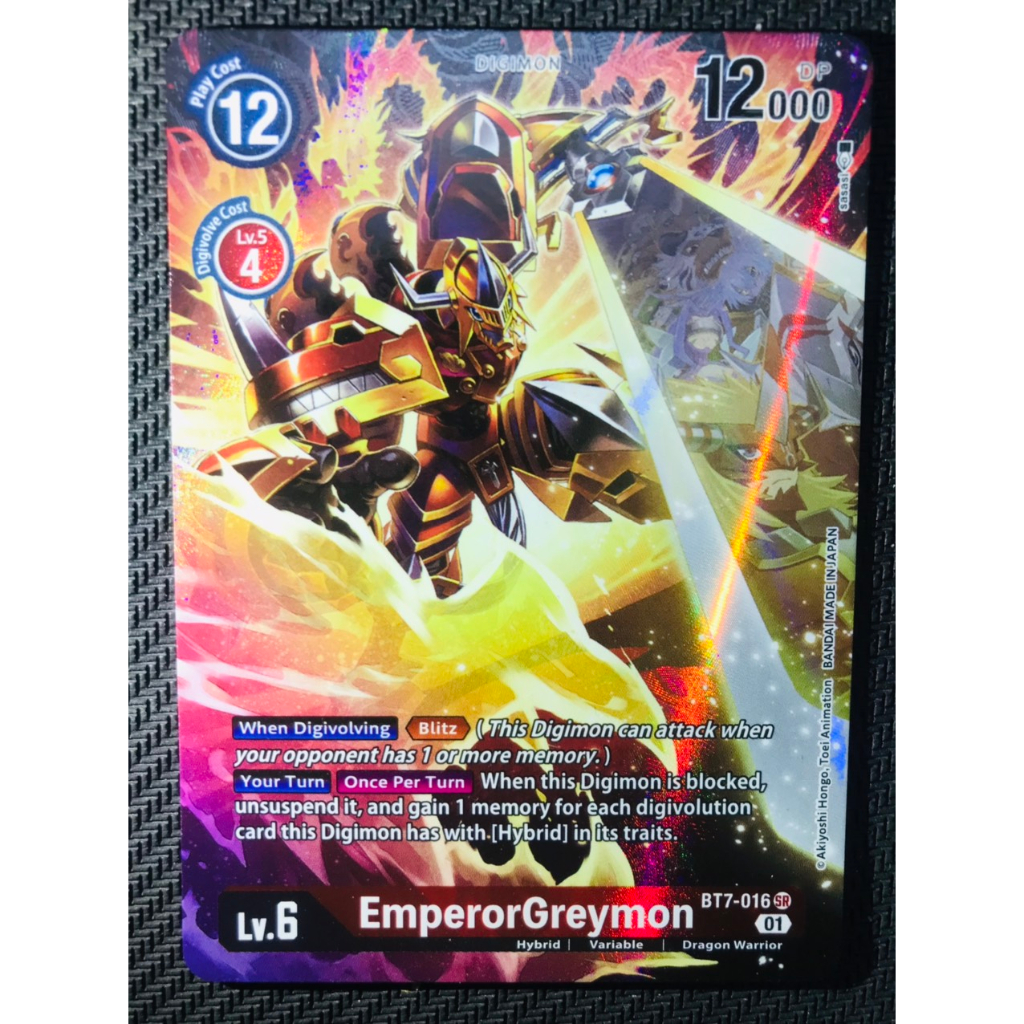Thẻ bài Digimon BT7-016 - EmperorGreymon  - Digimon - Super Rare