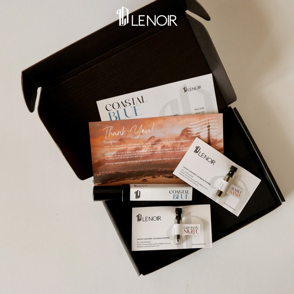 Nước hoa nữ ngọt ngào/ nước unisex thanh lịch Lenoir Coastal Blue tươi mát, hương hoa nhài