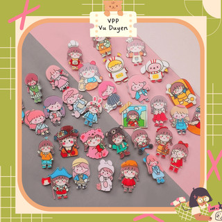 Huy hiệu, ghim cài áo, giày, cặp mẫu hoạt hình cute
