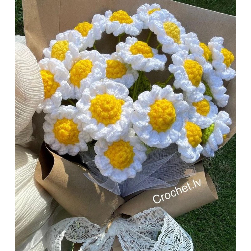Bông Cúc Len - chất liệu len cotton