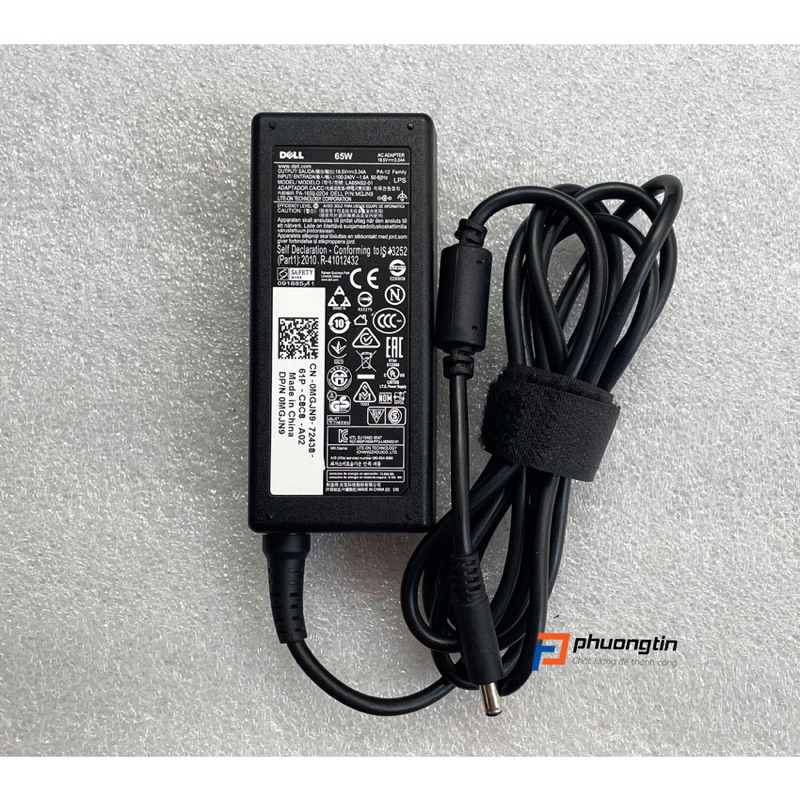 Adapter sạc zin Dell 65W 19.5V-3.34A kim nhỏ