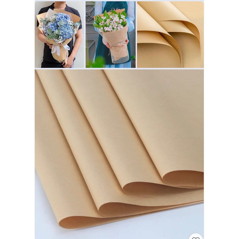 20 TỜ Giấy Báo/Giấy Xi măng 2 mặt gói Hoa, bọc Quà, bọc Vở, chất liệu Dày Dặn-Phụ kiện hoa