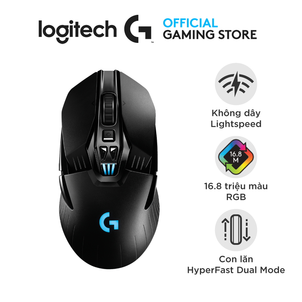 Logitech G903 Hero Lightspeed Wireless Gaming Mouse - HERO 25K Sensor, Lightsync RGB Lighting