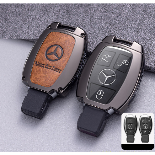 Bọc Chìa Khóa Mercedes GLC, C, S Chìa Nhọn Iron Men Cao Cấp