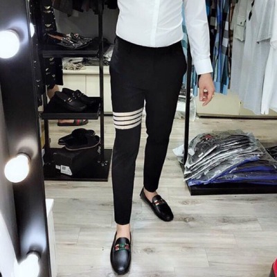 QUẦN TÂY ÂU NAM , QUẦN VẢI BOY PHỐ TRENDING - THÊU 4 XỌC THOM-E