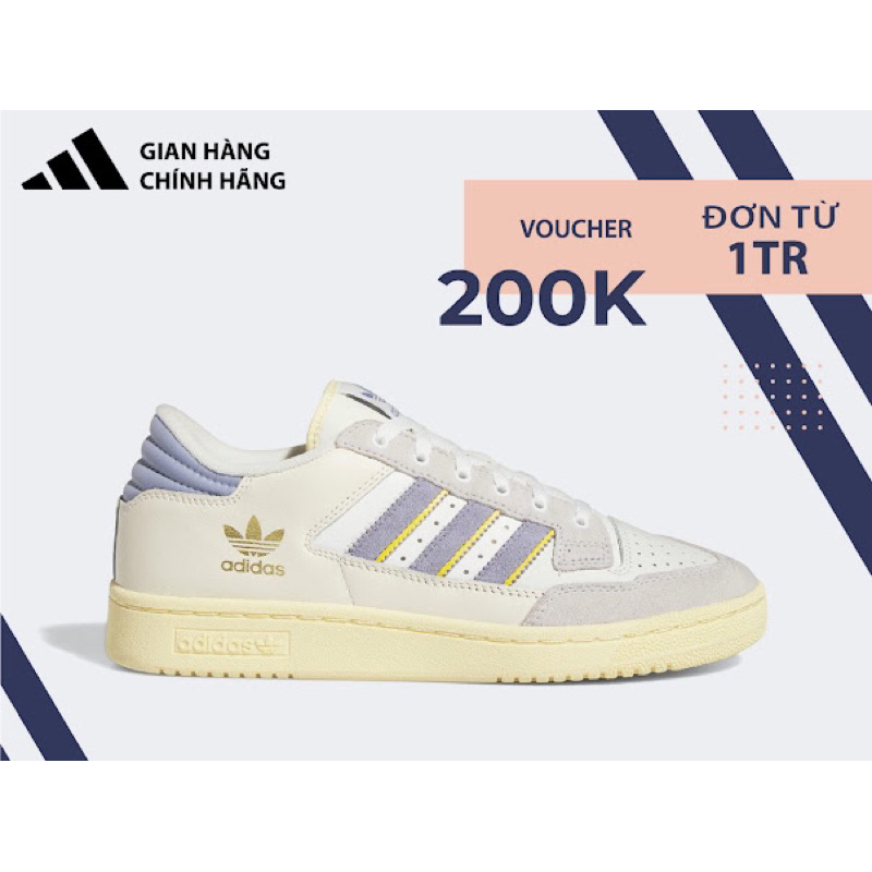 [ CHÍNH HÃNG ] Giày Adidas Centennial 85 Low Crystal White Silver Violet ’ ID1812 'FREE SHIP'