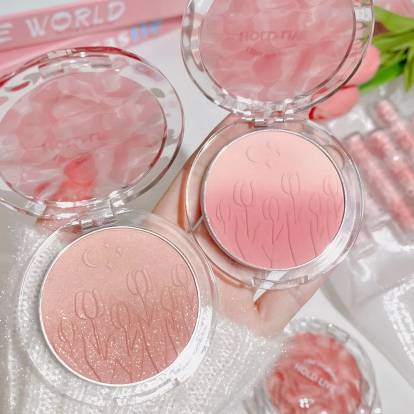 Phấn má hồng ombre Hold Live Ripple Tulle đá băng HL667 mỏng mịn tự nhiên