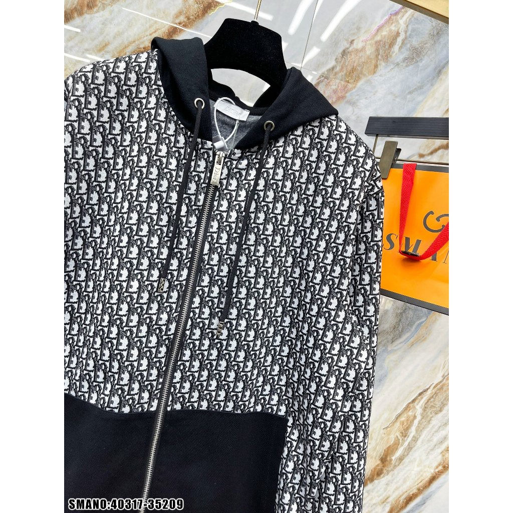 🔥Hot🔥Áo khoác DI.0R có mũ thời trang khoá kéo cao cấp Nam Nữ Hot Trend 2023