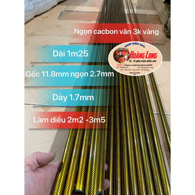 Cacbon vân 3k dài 1m25 - 1m4- 1m67 chất lượng cao