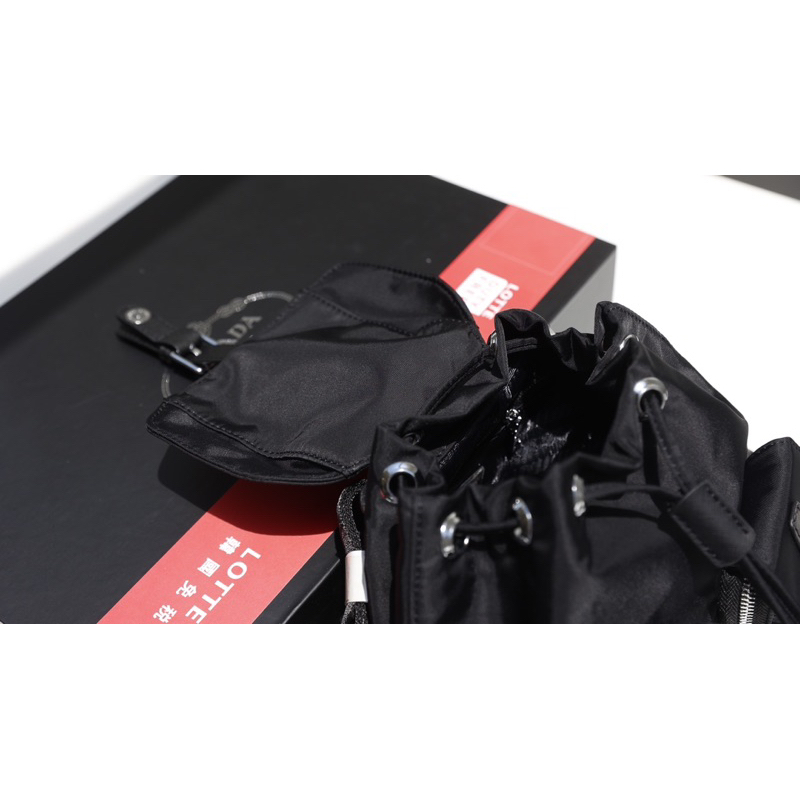 Balo nữ ba mắt Phrada size nhỏ xinh du lịch 20x22fullbox nam châm nguyên seal vải dù W188-22