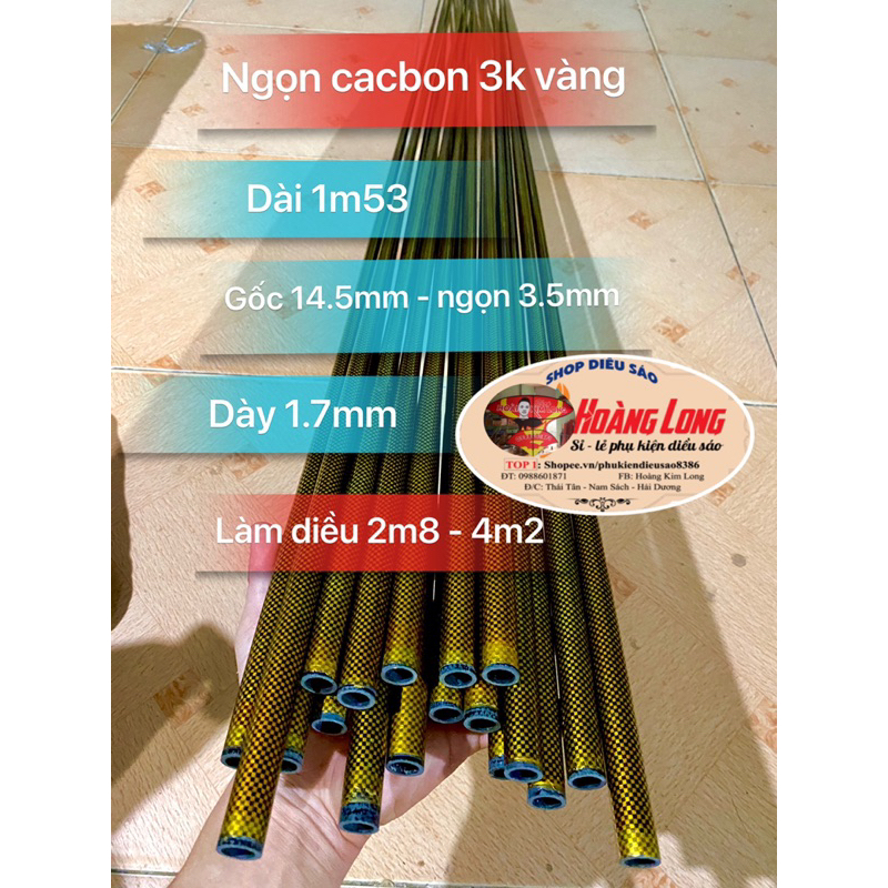 Cacbon vân 3k dài 1m25 - 1m4- 1m67 chất lượng cao